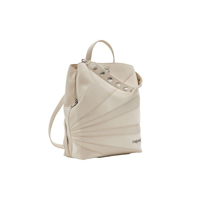 Desigual Women Bag-Accessories Bags-Desigual-beige-1-Urbanheer