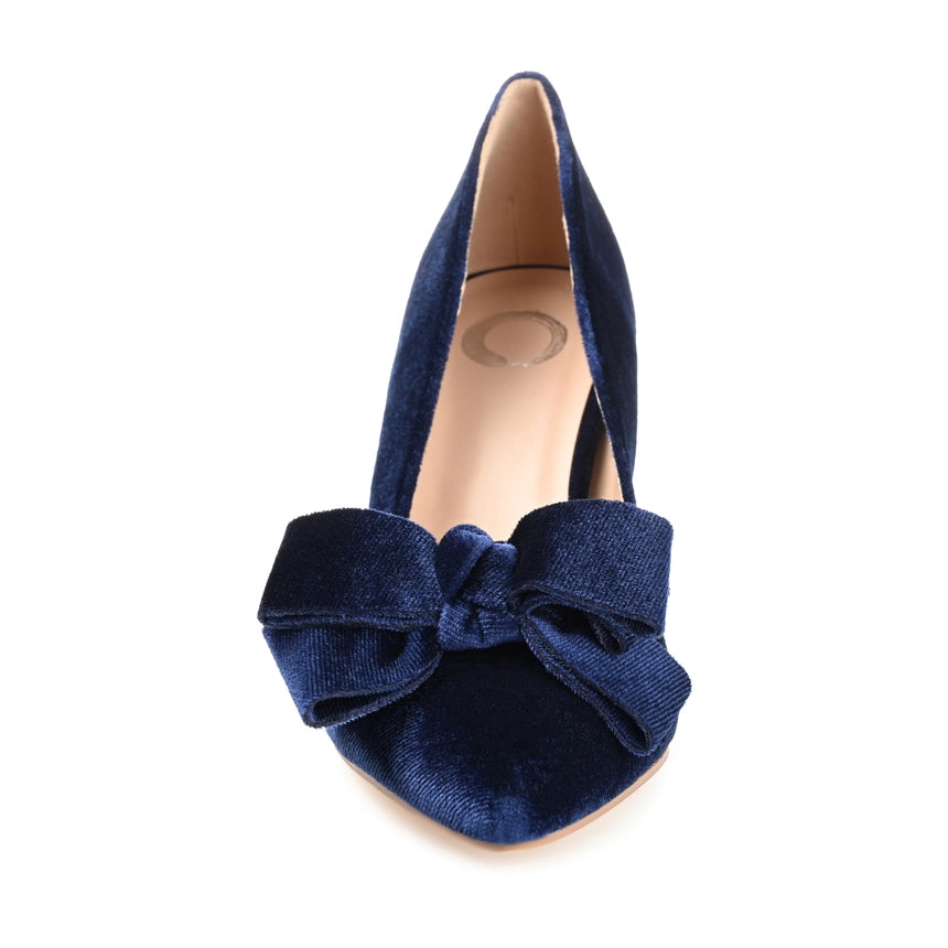 Journee Collection Women's Crystol Pump Navy-Shoes Pumps-Journee Collection-5.5-Urbanheer