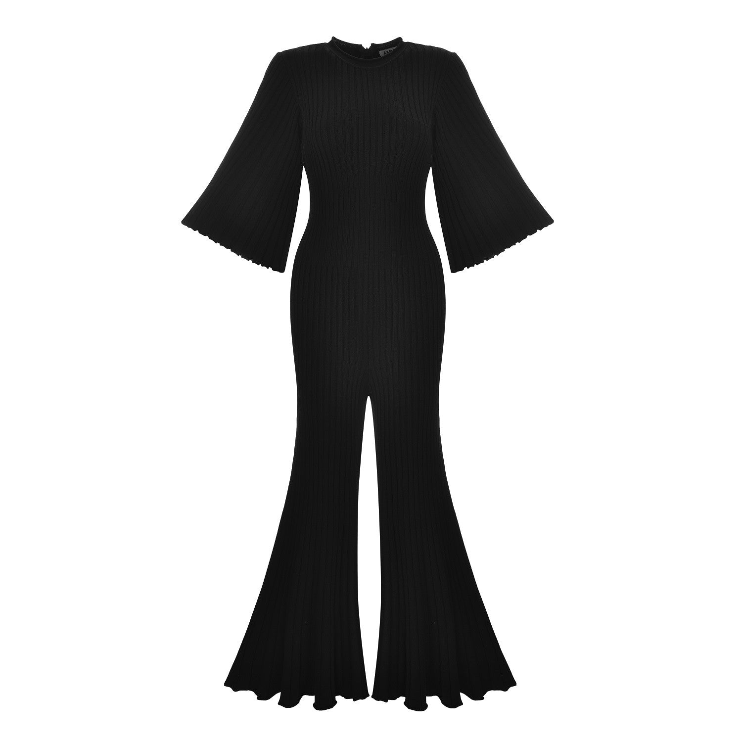 Bae Wide Leg Fitted Knit Jumpsuit-Clothing - Women-Amy Lynn-S-Black-Urbanheer