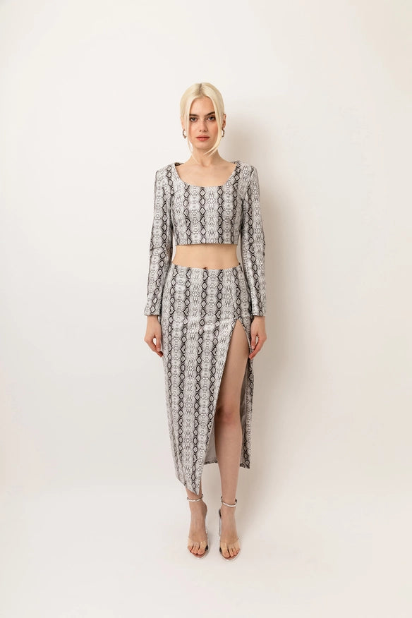 Cici Snake Faux Leather Set-Sets-Amy Lynn-S-Urbanheer