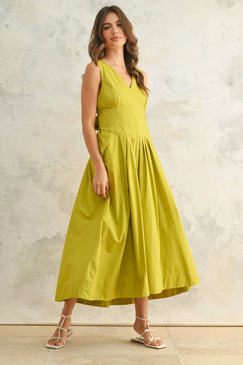 Bow Detail Woven Dress