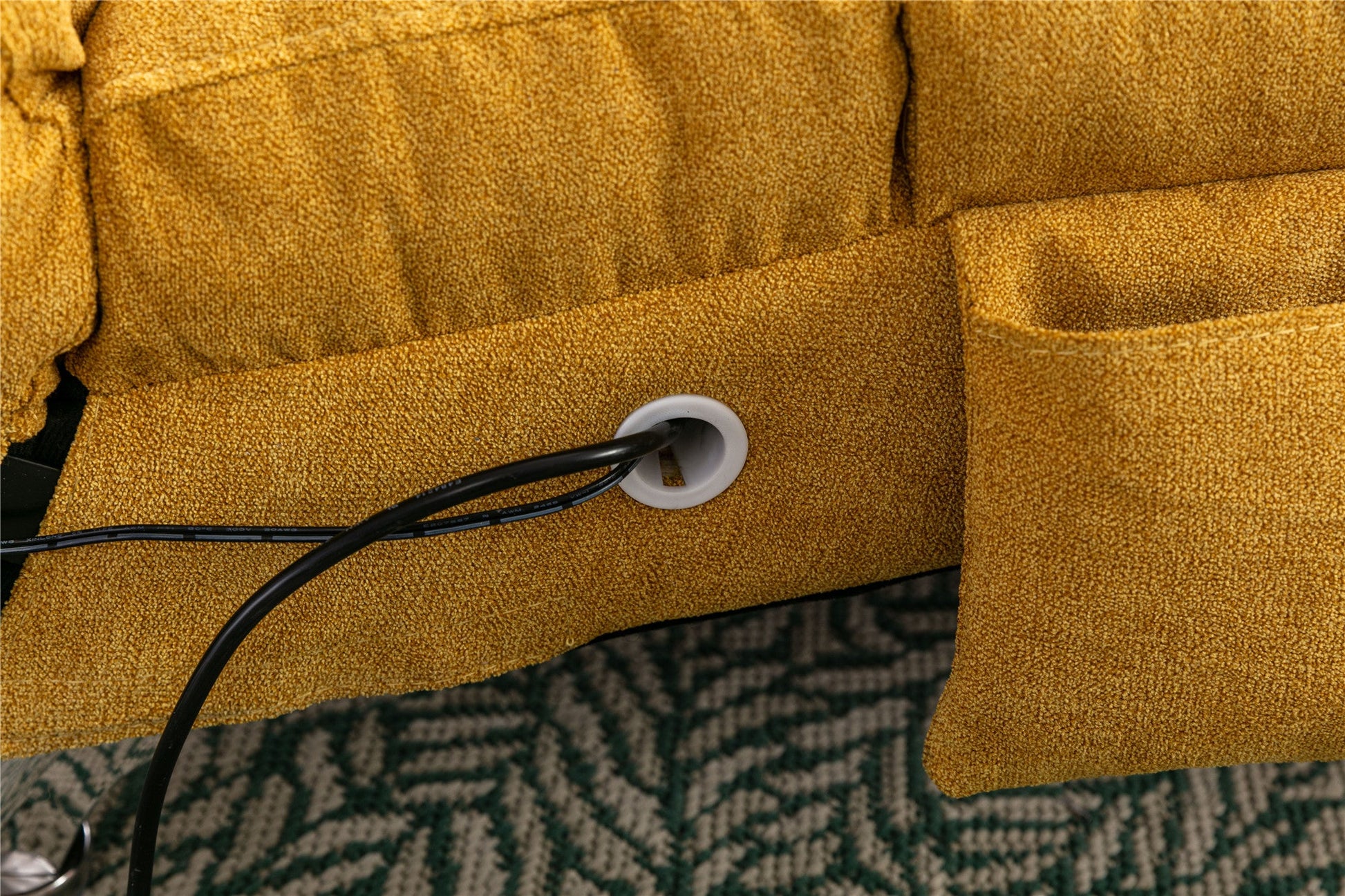 Linen Chaise Lounge Modern Message Chair-Accent Chair-G-BlakHom-Urbanheer