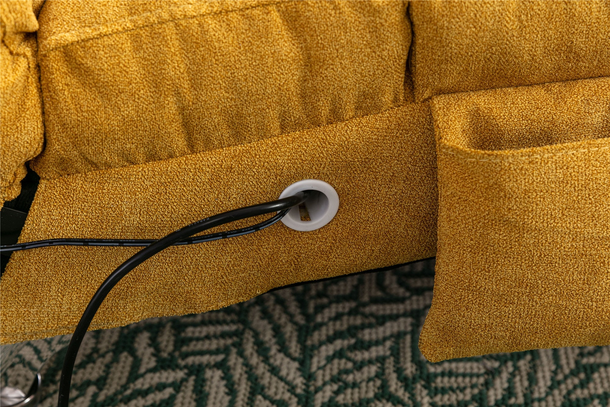 Linen Chaise Lounge Modern Message Chair-Accent Chair-G-BlakHom-Urbanheer