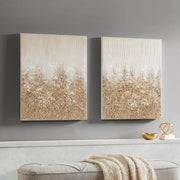 Hand-Brushed Real Stones 2-Piece Abstract Art Wall Decor-Olliix-Urbanheer