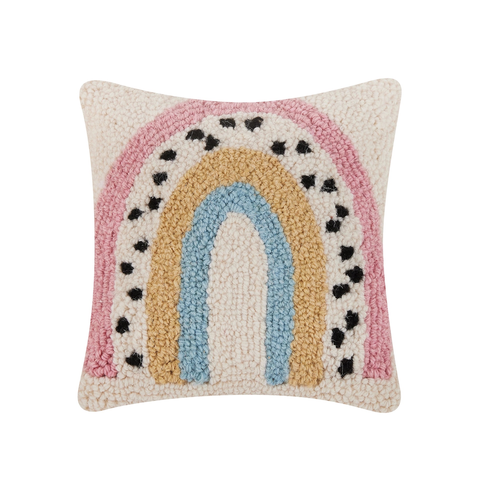 Pastel Rainbow Hook Pillow (Set Of Two)-Peking Handicraft-Urbanheer
