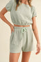 Cotton Gauze Short Set Sage-Set-Kimberly C-S-Urbanheer