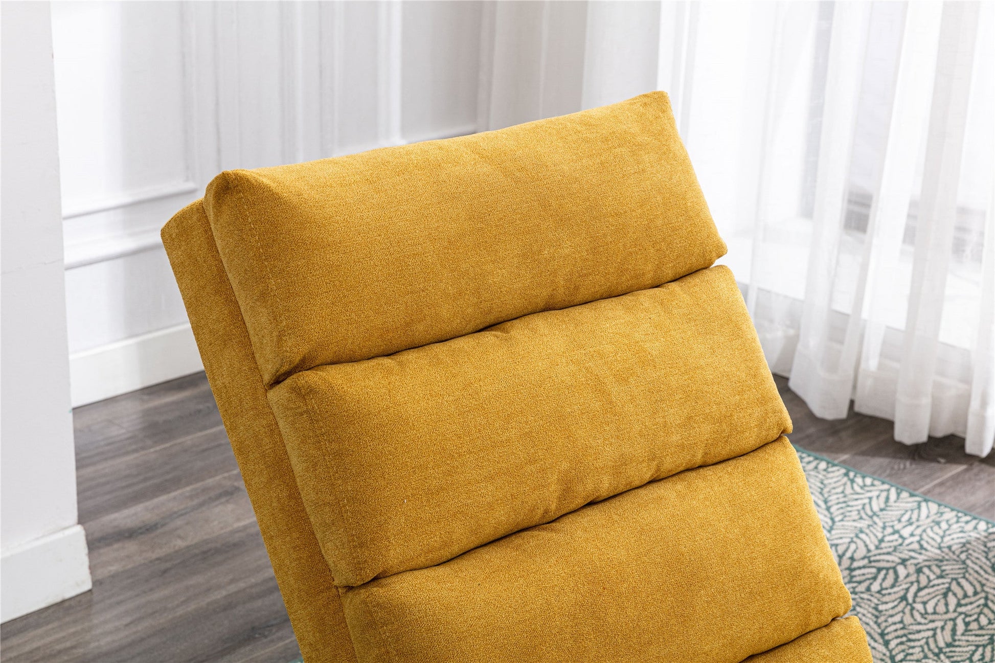 Linen Chaise Lounge Modern Message Chair-Accent Chair-G-BlakHom-Urbanheer