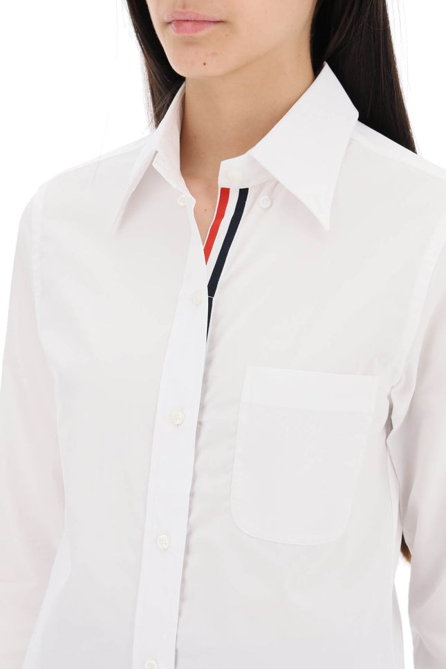 fitted shirt in poplin