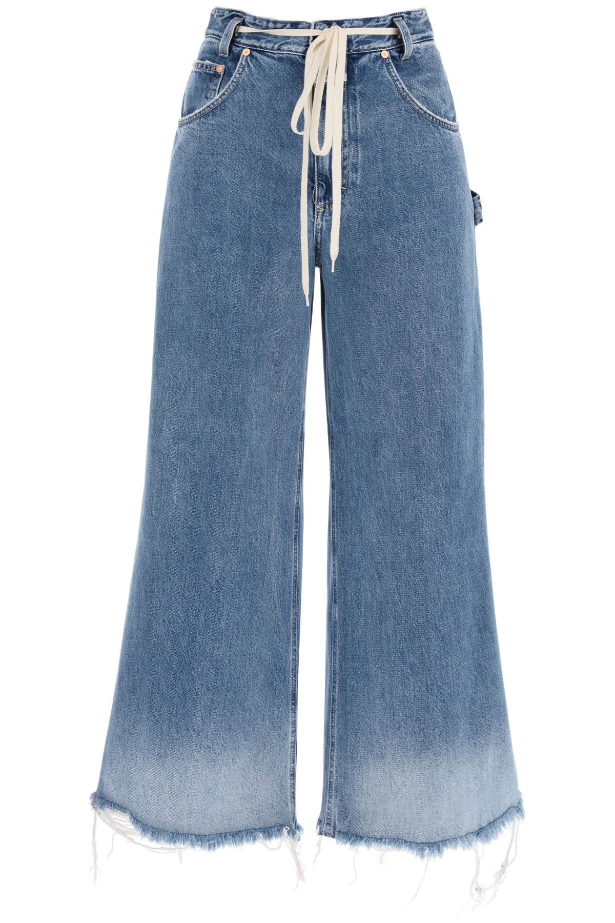 Flare Morus Jeans With Distressed Details-women > clothing > jeans-Closed-25-Blu-Urbanheer