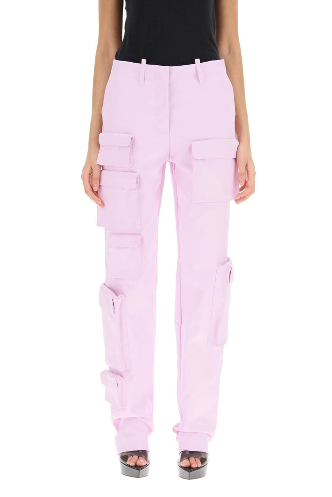 Gabardine Cargo Pants - Pink