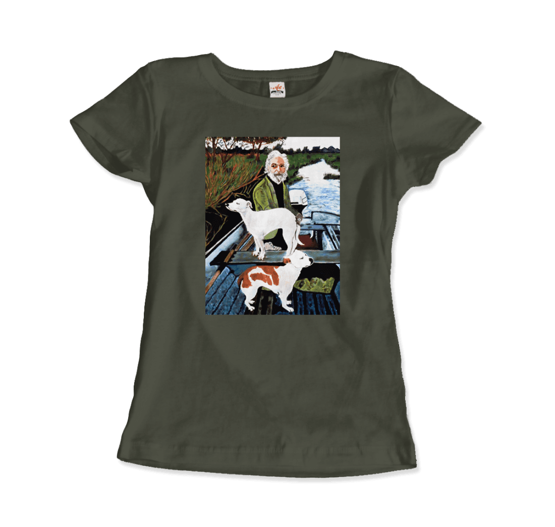 Goodfellas Tommy'S Mom Painting T-Shirt-Art-O-Rama Shop-Women (Fitted)-Black-S-Urbanheer