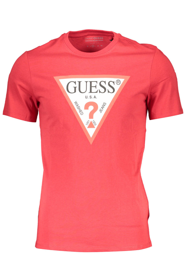 GUESS JEANS RED MAN SHORT SLEEVE T-SHIRT-0