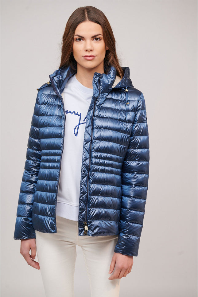 Halley New Women Puffer Jacket - Blue/Navy-Clothing - Women-Henry Arroway-Azul-XS-Urbanheer