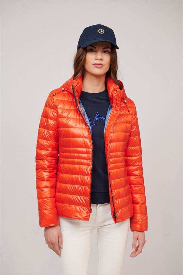 Halley New Women Puffer Jacket Red/Orange-Henry Arroway-Urbanheer