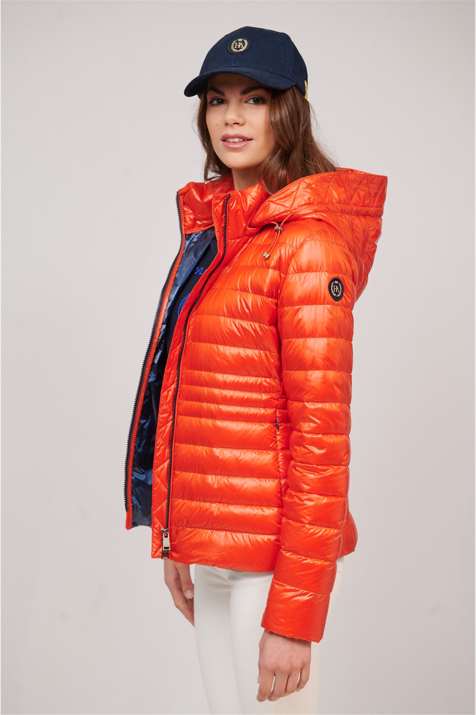 Halley New Women Puffer Jacket Red/Orange-Clothing - Women-Henry Arroway-XS-Orange-Urbanheer