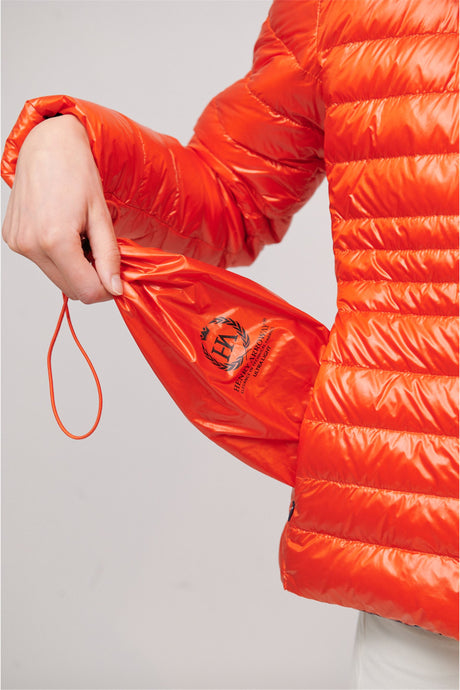 Halley New Women Puffer Jacket Red/Orange