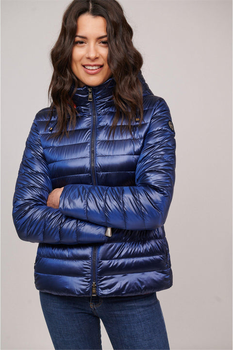 Halley New Women Puffer Jacket - Blue/Navy-Clothing - Women-Henry Arroway-Blue-XS-Urbanheer