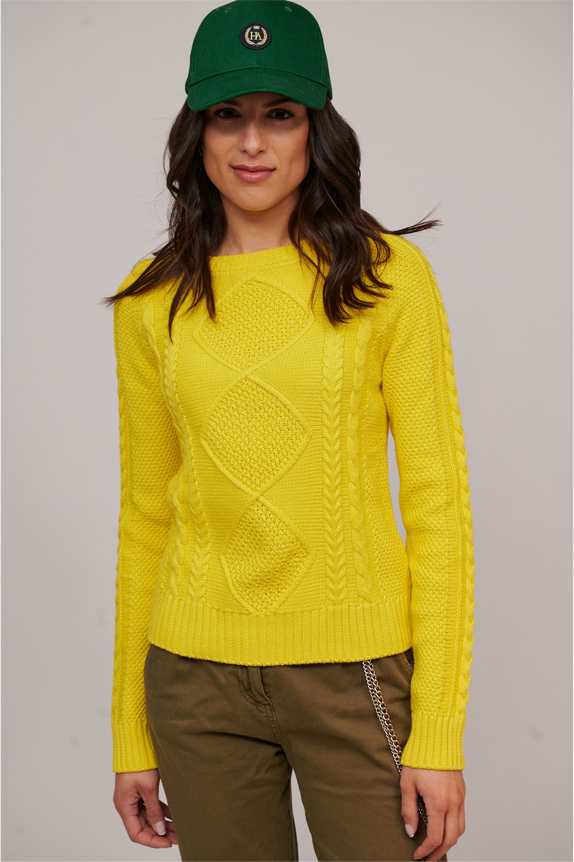 Hannah Luxury Cotton Women Sweater YELLOW-Sweater-Henry Arroway-Yellow-XS-Urbanheer