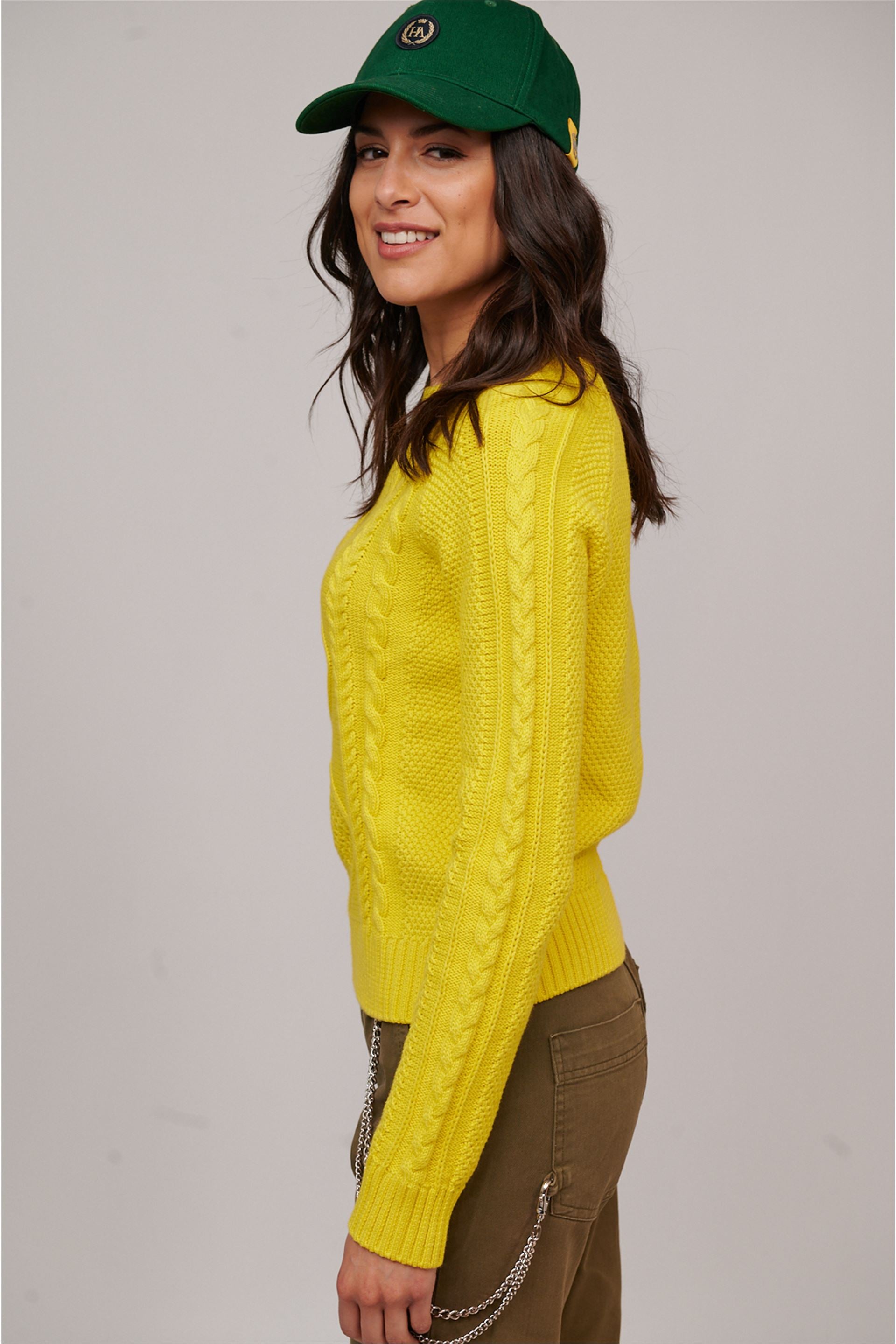 Hannah Luxury Cotton Women Sweater YELLOW-Sweater-Henry Arroway-Yellow-XS-Urbanheer