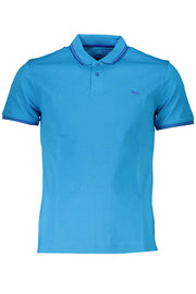 Harmont & Blaine Men'S Blue Short Sleeved Polo Shirt-Polo-HARMONT &amp; BLAINE-LIGHT BLUE-S-Urbanheer