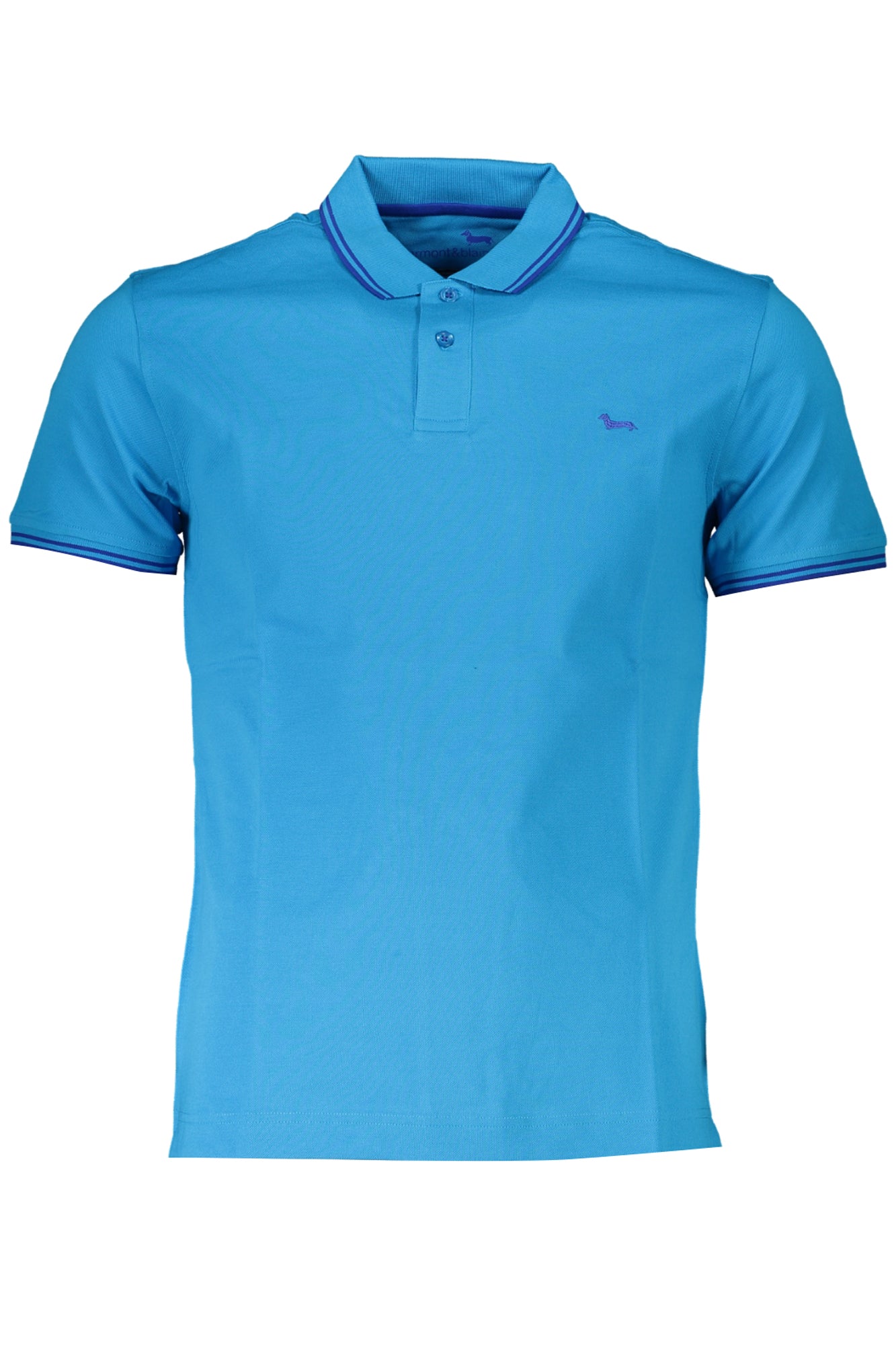 Harmont & Blaine Men'S Blue Short Sleeved Polo Shirt-Polo-HARMONT &amp; BLAINE-LIGHT BLUE-S-Urbanheer
