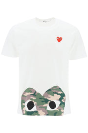 Heart Camou T-Shirt-men > clothing > t-shirts and sweatshirts > t-shirts-Comme Des Garcons Play-l-Bianco-Urbanheer