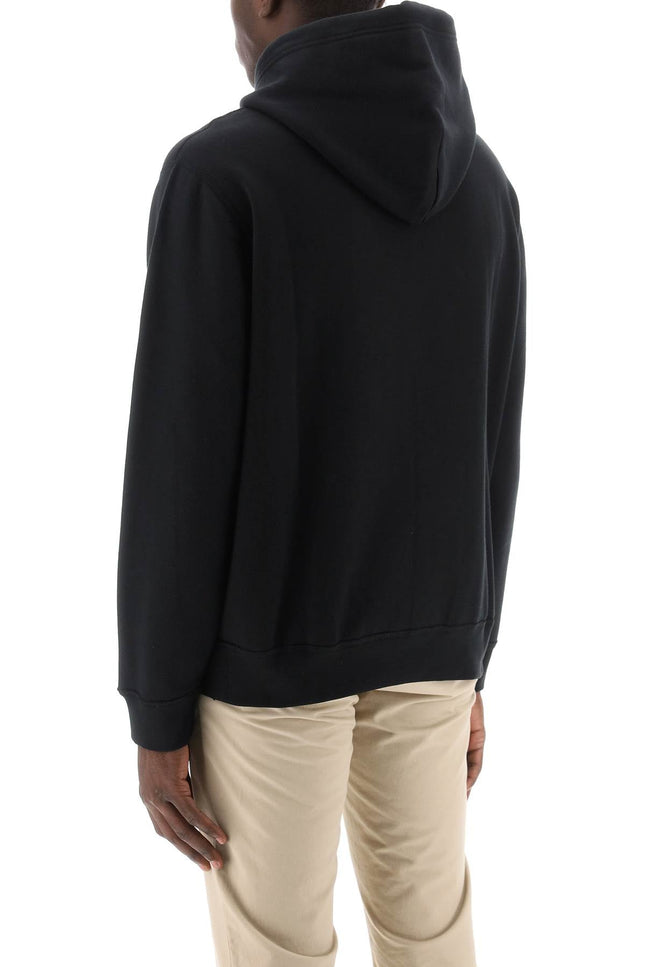hoodie in fleece-back cotton