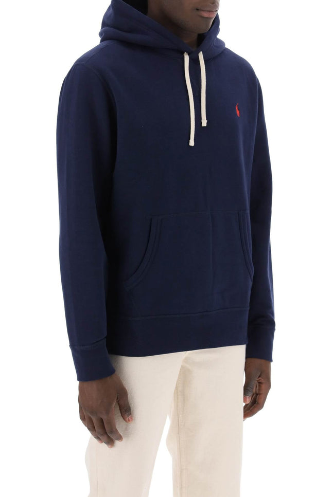 hoodie in fleece-back cotton