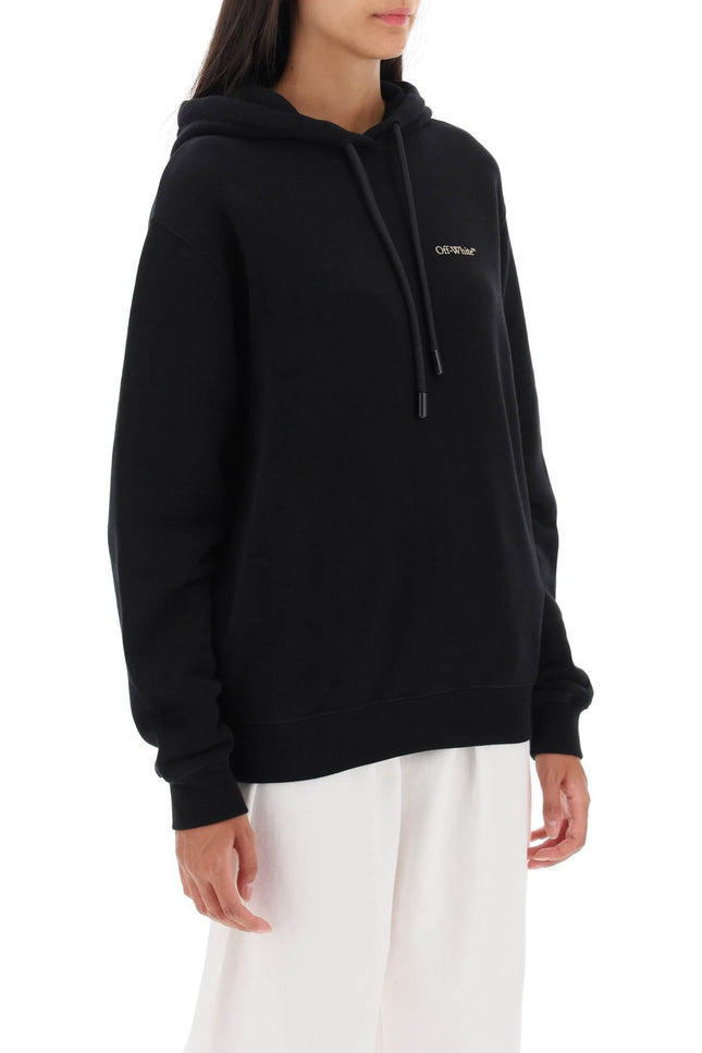 Hoodie With Back Embroidery - Black