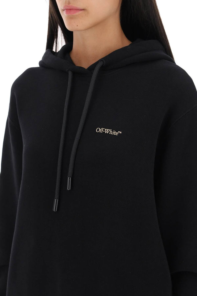 Hoodie With Back Embroidery - Black
