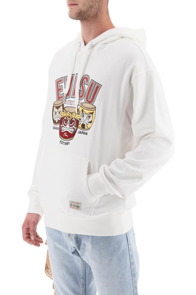 hoodie with embroidery and print