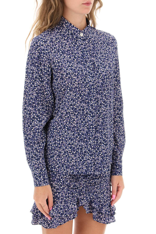 ilda silk shirt with floral print