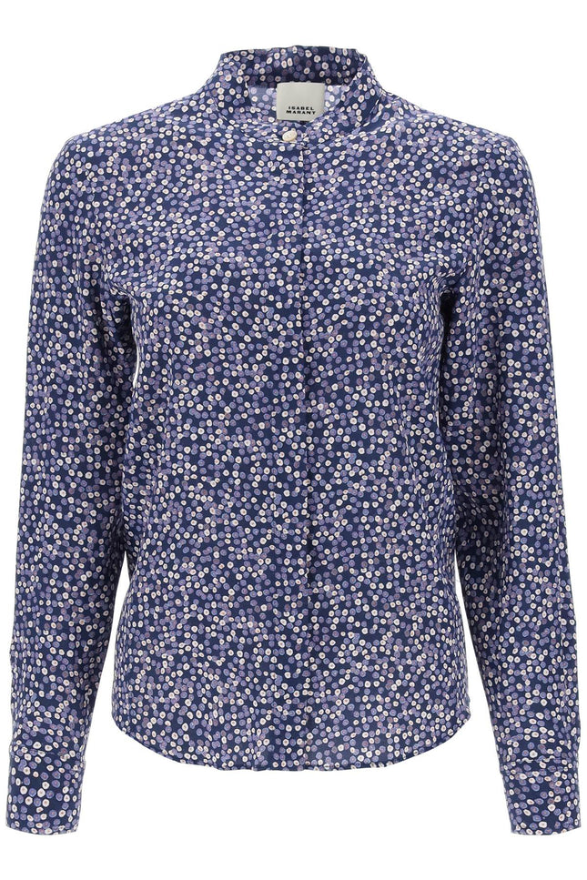 ilda silk shirt with floral print