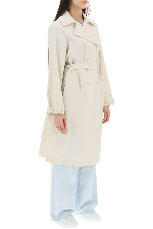 'irene' double-breasted trench coat - Beige