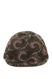 Jacquard Jersey Flat Cap - Green-accessories-Baracuta X Needles-l-Urbanheer