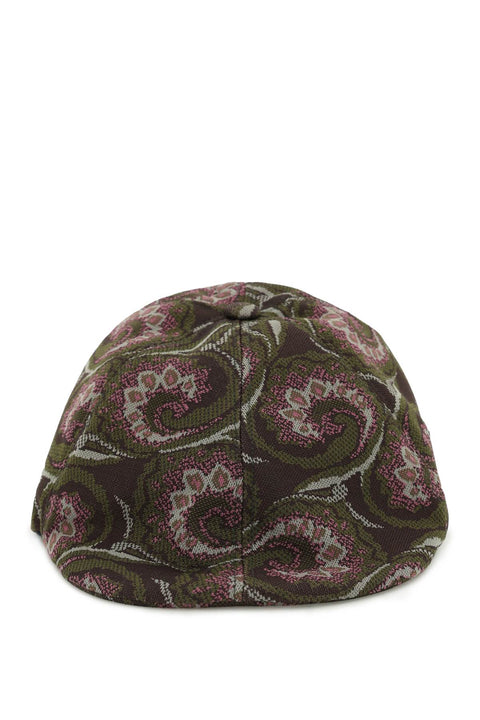 Jacquard Jersey Flat Cap - Green-accessories-Baracuta X Needles-l-Urbanheer