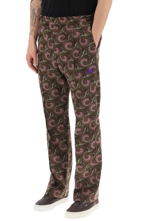 Jacquard Jersey Track Pants - Brown-clothing-Baracuta X Needles-l-Urbanheer