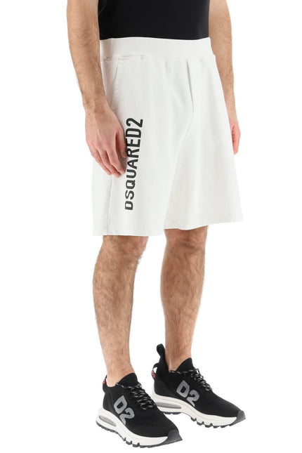 Jersey Bermuda Shorts With Logo