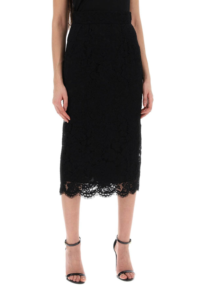 Lace Pencil Skirt With Tube Silhouette