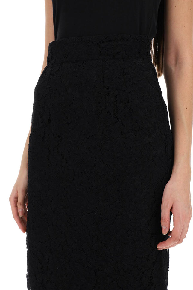 Lace Pencil Skirt With Tube Silhouette