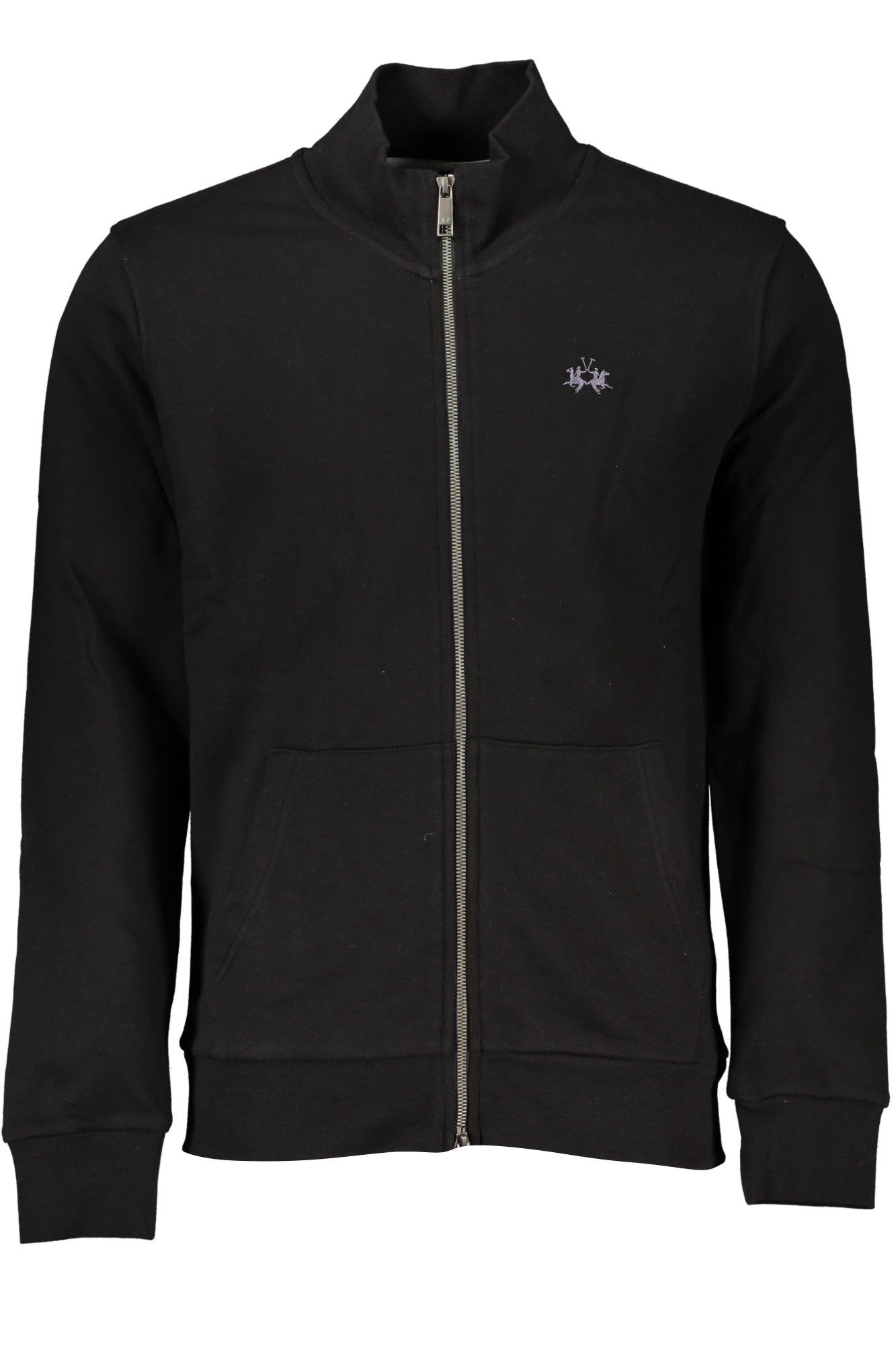 La Martina Men'S Black Zip Sweatshirt-Felpe-LA MARTINA-BLACK-S-Urbanheer