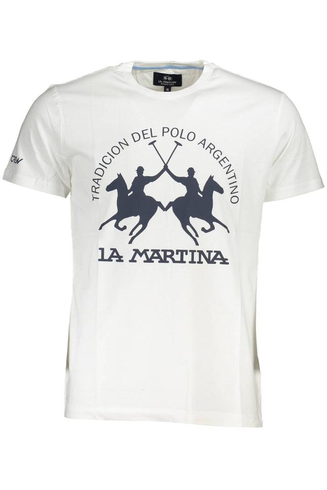 LA MARTINA WHITE MAN SHORT SLEEVE T-SHIRT-T-Shirt-LA MARTINA-Urbanheer