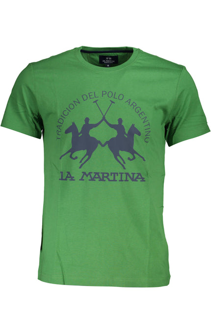 LA MARTINA MEN'S SHORT SLEEVE T-SHIRT GREEN-T-Shirt-LA MARTINA-Urbanheer