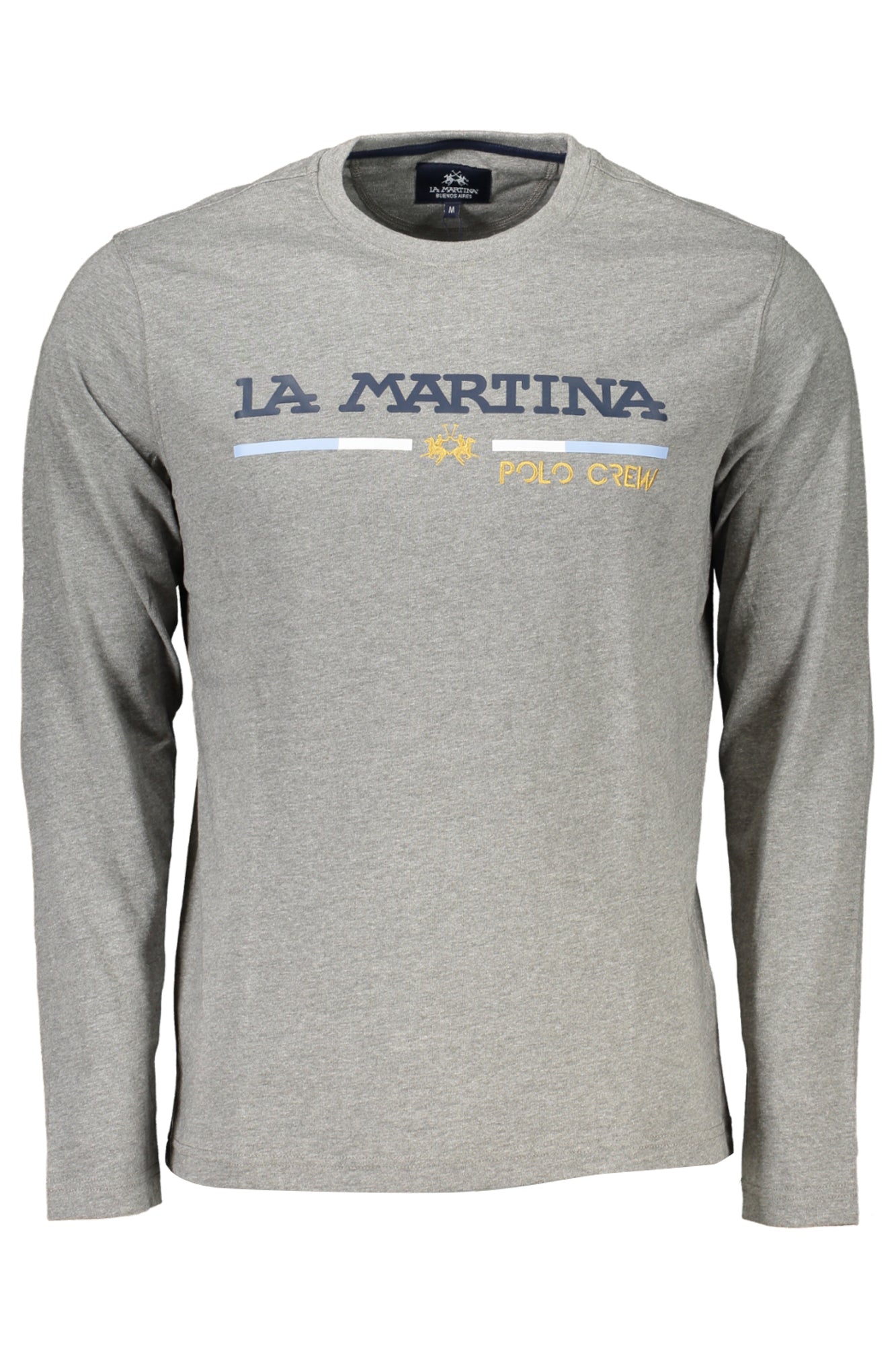 La Martina Men'S Long Sleeve T-Shirt Gray-T-Shirt-LA MARTINA-GREY-L-Urbanheer