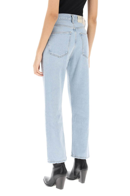 Lana Crop Mid Rise Vintage Straight Jeans