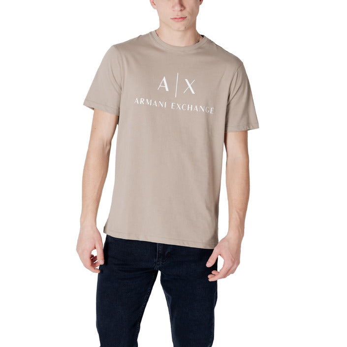 Armani Exchange Men T-Shirt-Clothing - Men-Armani Exchange-beige-XS-Urbanheer