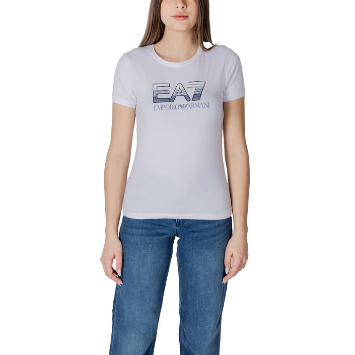 Ea7 Women T-Shirt-Topwear-Ea7-white-XS-Urbanheer