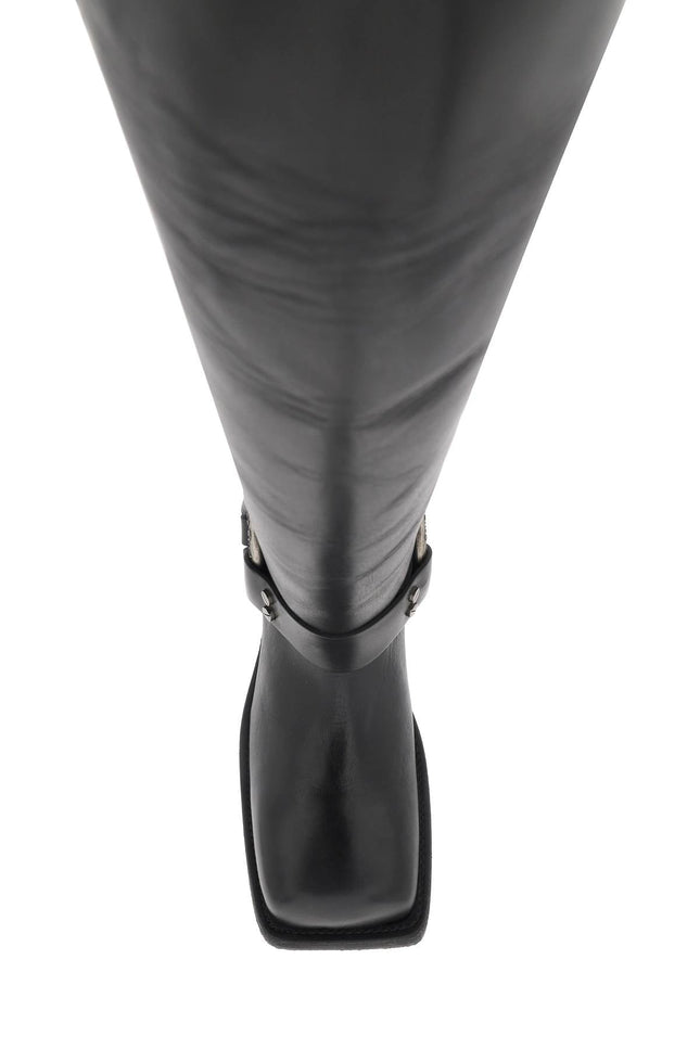 Leather Biker Boots In