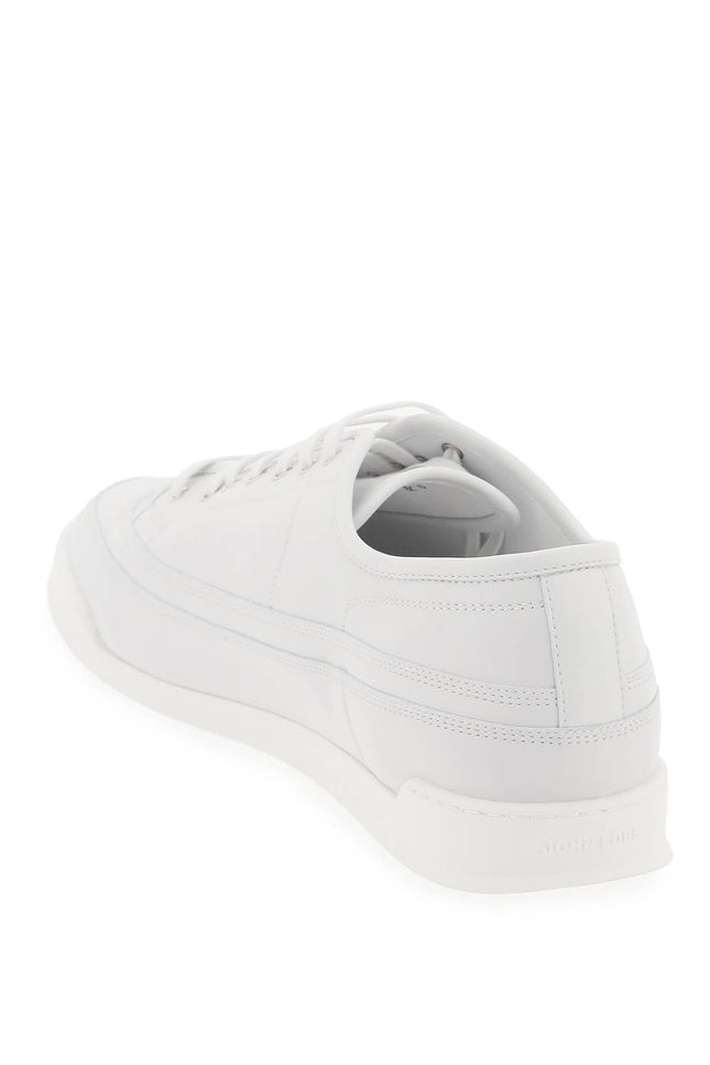 leather court sneakers in