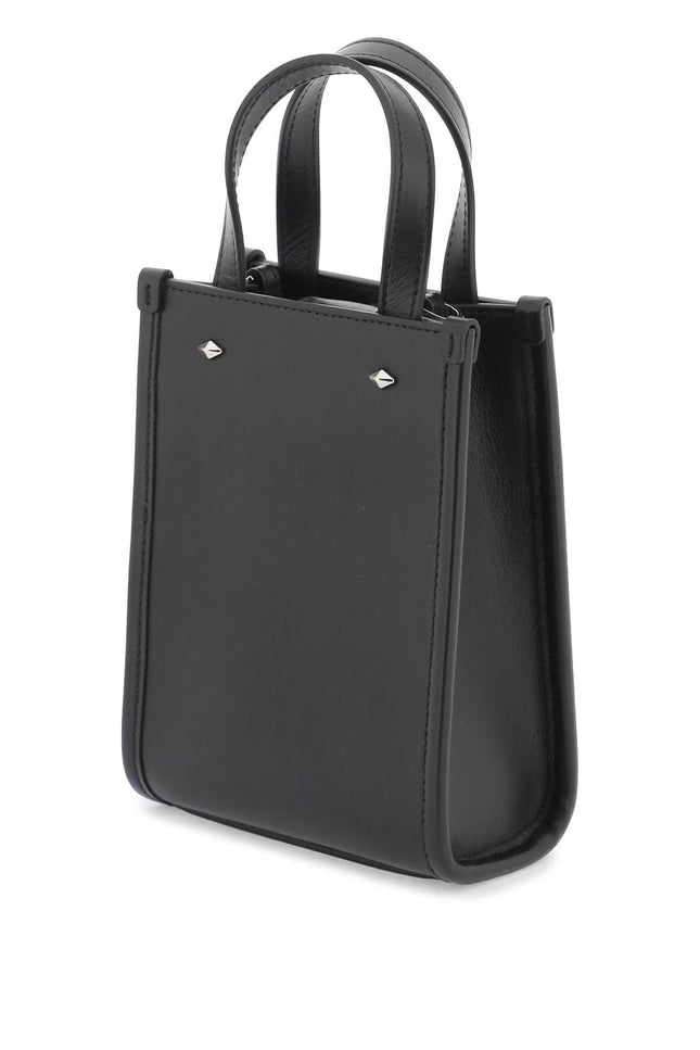 leather mini bag - Black